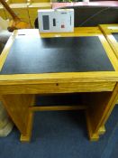 Solid Light Oak Council Voting Desk