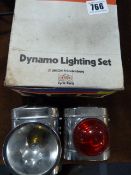 Pair of Vintage Lamps & Dynamo Set