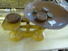Vintage Set of Scales & Weights