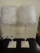 Pair of Angel Table Lamps with Shades