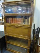 Gobe Wernicke Style 5 Tier Bookcase complete with Books
