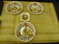 3 Copeland Spode Bird Plates - Number 8 Pheasant - Number 27 Pintail & Number 30 Mallard