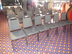 *40 Charcoal Stackable Banqueting Chairs