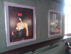 *4 Prints with Brushed Aluminium Frames