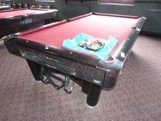 *Sam American Pool Table with Balls & Accessories