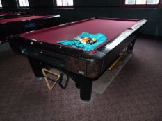 *Sam American Pool Table with Balls & Accessories