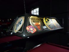 *American Pool Table Light Branded Miller Light
