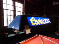 *American Pool Table Light Branded Coors Light