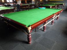 *Riley 8 Leg Slate Bed Full Size Snooker Table with  Accessories including Score Board - Brass