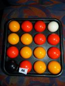 *Set of Traditional Pool Balls