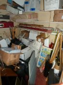 *Contents of Store Room including Cues -Televisions – Promotional Items etc