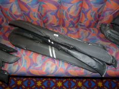 *5 Assorted Pool Cues in Carry Cases