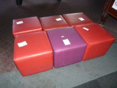 *6 Faux Leather Stools