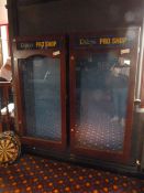 *2 Wall Mounted Glazed Display Cabinets