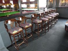 *8 High Seat Bentwood Bar Stools