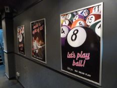 *10 Wall Mounted Aluminium Click Frames in Various Sizes