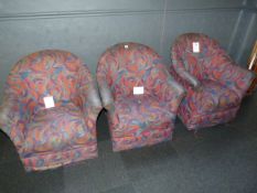 *3 Upholstered Tub Seats