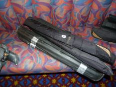 *5 Assorted Pool Cues in Carry Cases