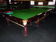 *Riley 8 Leg Slate Bed Full Size Snooker Table with Rests - Balls - Light & Accessories ( No