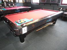 *Sam American Pool Table with Balls & Accessories