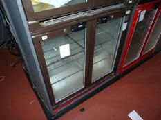 *Osborne Undercounter Double Door Bottle Cooler - Brown