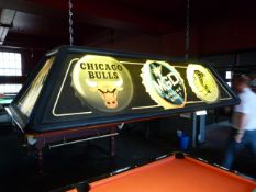 *American Pool Table Light Branded Millers Genuine Draught