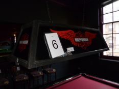 *American Pool Table Light Branded Harley Davidson