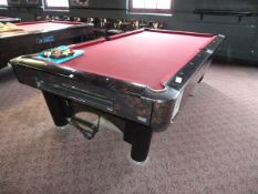 *Sam American Pool Table with Balls & Accessories
