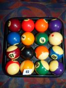 *Set of American Pool Balls