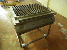 *2 Burner Gas Fired Char Grill on Mobile Stand Ref: BA 114