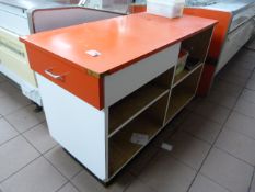 Formica Storage Unit with Drawer