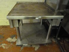 *Stainless Steel Table with Undershelf