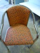 18 Red & Chrome Armchairs