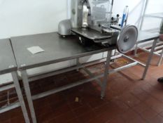 Stainless Steel Top Preparation Table with Aluminium Frame (7ft x 3ft)