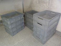 21 Grey Plastic Trays