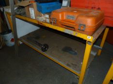 *Engineers Work Bench with Record 96 Type Vice & Undershelf