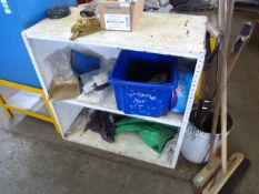 *Bay of Shelving containing Wire Tie Wraps etc