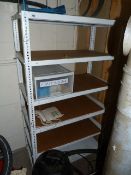*Section of White Dexion Style Shelving - First Aid Kit etc