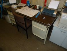 *Steel Coffee & Cream Desk