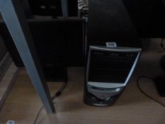 *Asus Computer Tower with Flat Screen Monitor