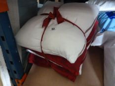 *4 Scatter Cushions - 2 Burgundy & 2 Cream