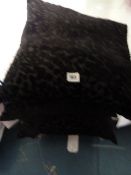 *3 Elizabeth Hurley Black Leopard Print Cushions