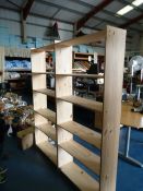 *Pair of 6 Tier Open Pine Shelves