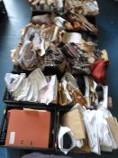 *12 Boxes Containing Assorted Fabric Samples