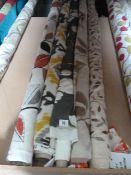 *5 Part Rolls of Assorted Patterned Fabric