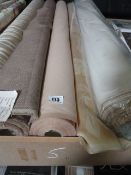 *5 Rolls of Assorted Beige & Brown Fabrics