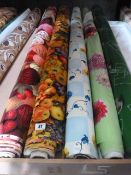*5 Rolls of Patterned Oil Cloth