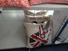 *4 Guitar & Walk This Way Union Flag Cushions