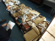 *12 Baskets containing Assorted Fabric Samples