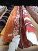 *5 Assorted Part Rolls of Fabric